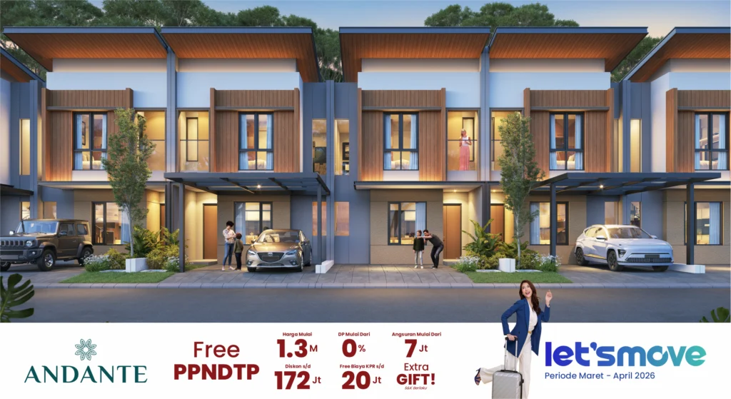 Rumah mewah Tipe Andante CitraLand Puri Serang diskon 172 juta free PPNDTP
