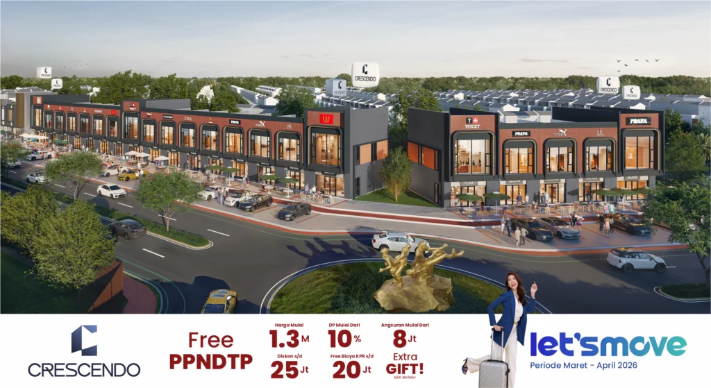 Investasi ruko Crescendo CitraLand Puri Serang lokasi strategis angsuran 8 jutaan