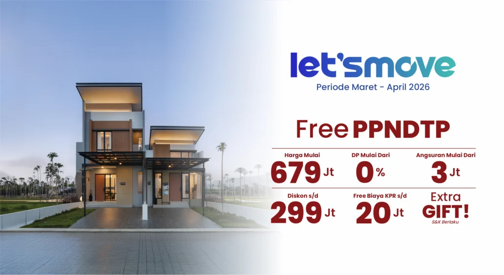 Promo Let's Move CitraLand Puri Serang periode Maret-April 2026 free PPNDTP harga mulai 679 juta
